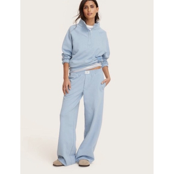 Target X Parke Pants - Parke x Target Small Women's High Rise Boxer Sweatpants Light Blue Limited EDT